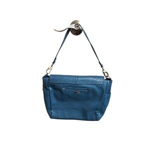 Jewell THIRTY-ONE Vintage Pebbled Leather Teal Affair Shoulder Bag Medium